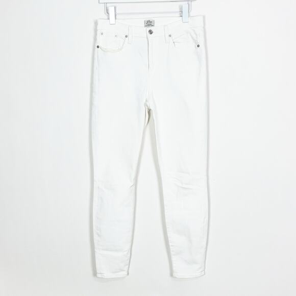 J. Crew Lookout High Rise Toothpick Jean in White - Picture 2 of 9